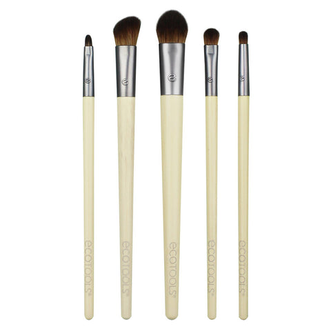 EcoTools, Daily Defined Eye Brush Set, 5 Piece Set & Storage Tray