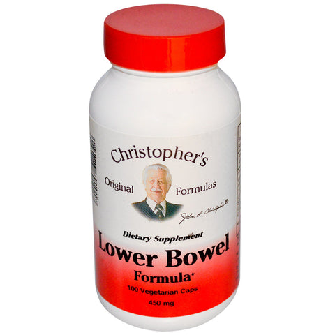 Christopher's Original Formulas, Lower Bowel Formula, 450 mg, 100 Vegetarian Caps