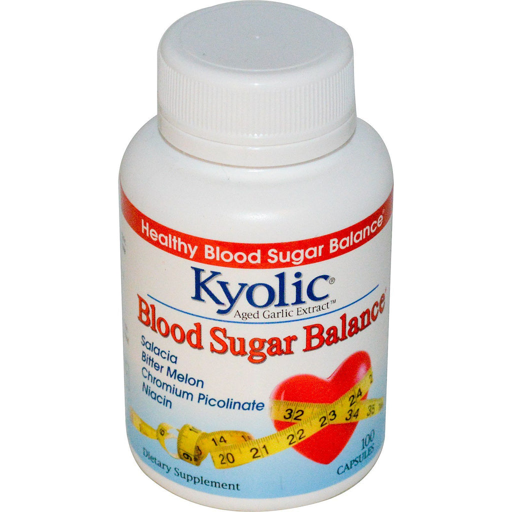Kyolic, Aged Garlic Extract, Blood Sugar Balance, 100 Capsules