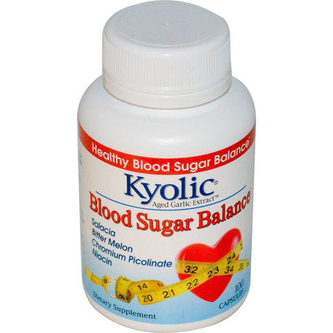 Kyolic, Aged Garlic Extract, Blood Sugar Balance, 100 Capsules