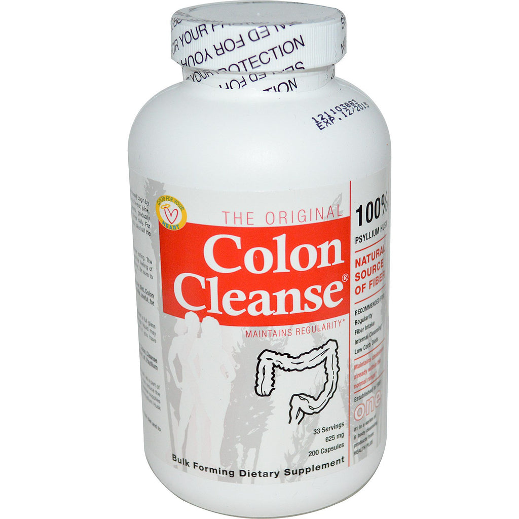 Health Plus, The Original Colon Cleanse, One, 625 mg, 200 Capsules