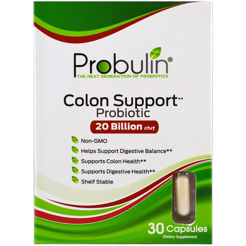 Probulin, Colon Support, Probiotic, 30 Capsules