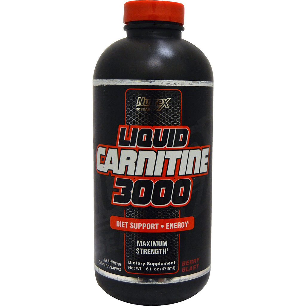 Nutrex Research, Liquid Carnitine 3000, Berry Blast, 16 fl oz (473 ml)