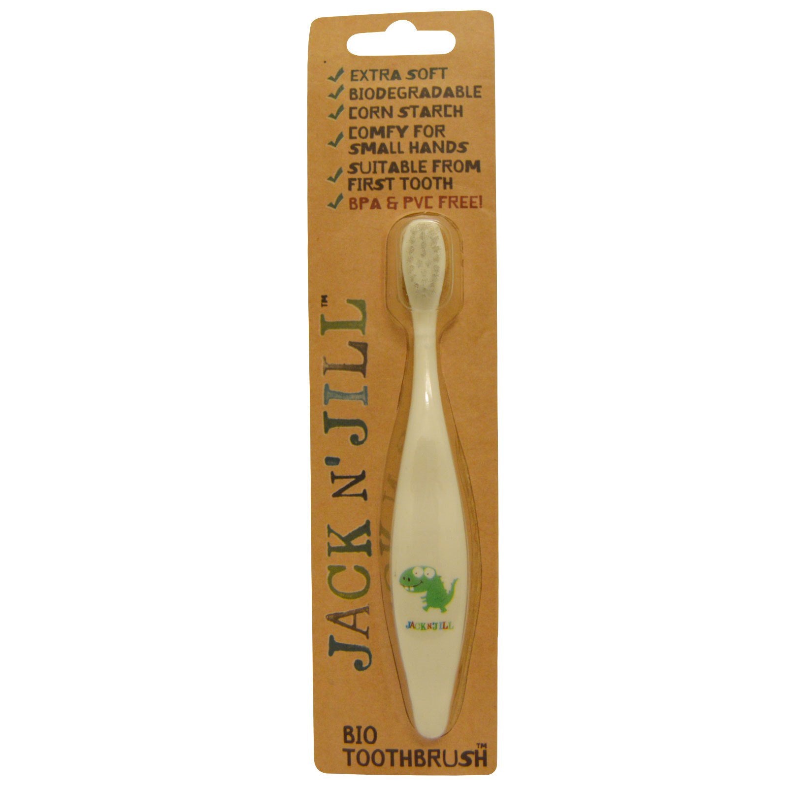 Jack n' Jill, Bio Toothbrush, Dino, 1 Toothbrush
