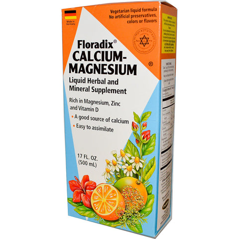 Flora, Floradix Calcium-Magnesium, 17 fl oz (500 ml)