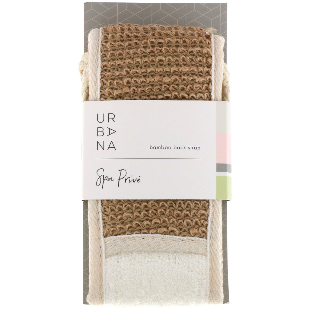 European Soaps, Urbana, Spa Prive, Bamboo Back Strap, 1 Back Strap