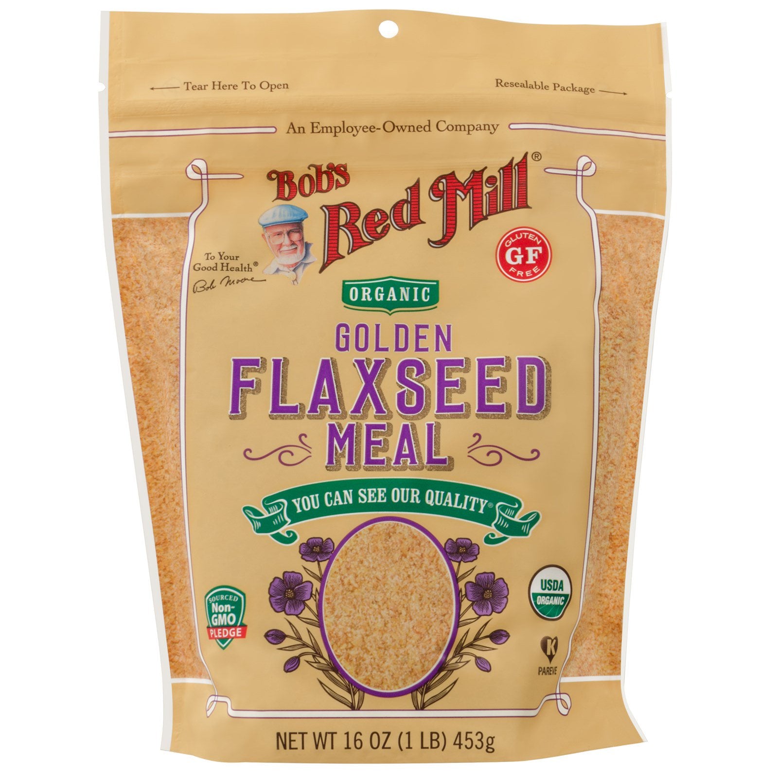 Bob's Red Mill, Organic Golden Flaxseed Meal, 16 oz (453 g)