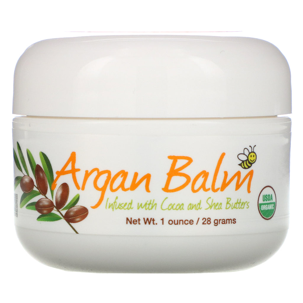 Sierra Bees, Argan Balm With Cocoa & Shea Butter, 1 oz (28 g)