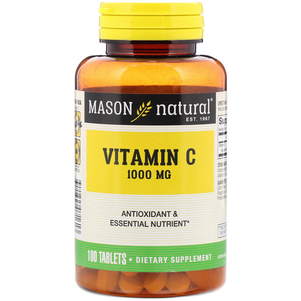 Mason Natural, Vitamin C, 1,000 mg, 100 Tablets