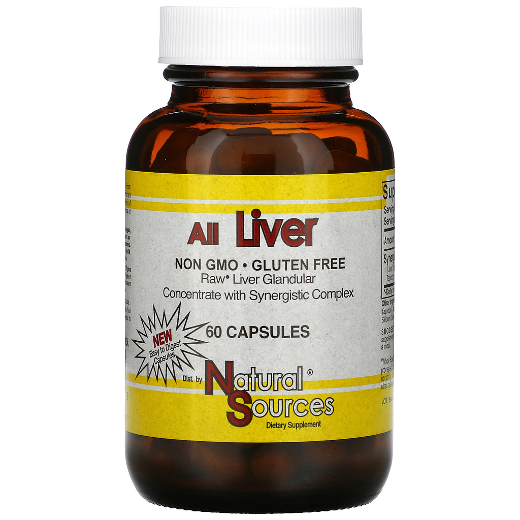 Natural Sources, All Liver, 60 Capsules