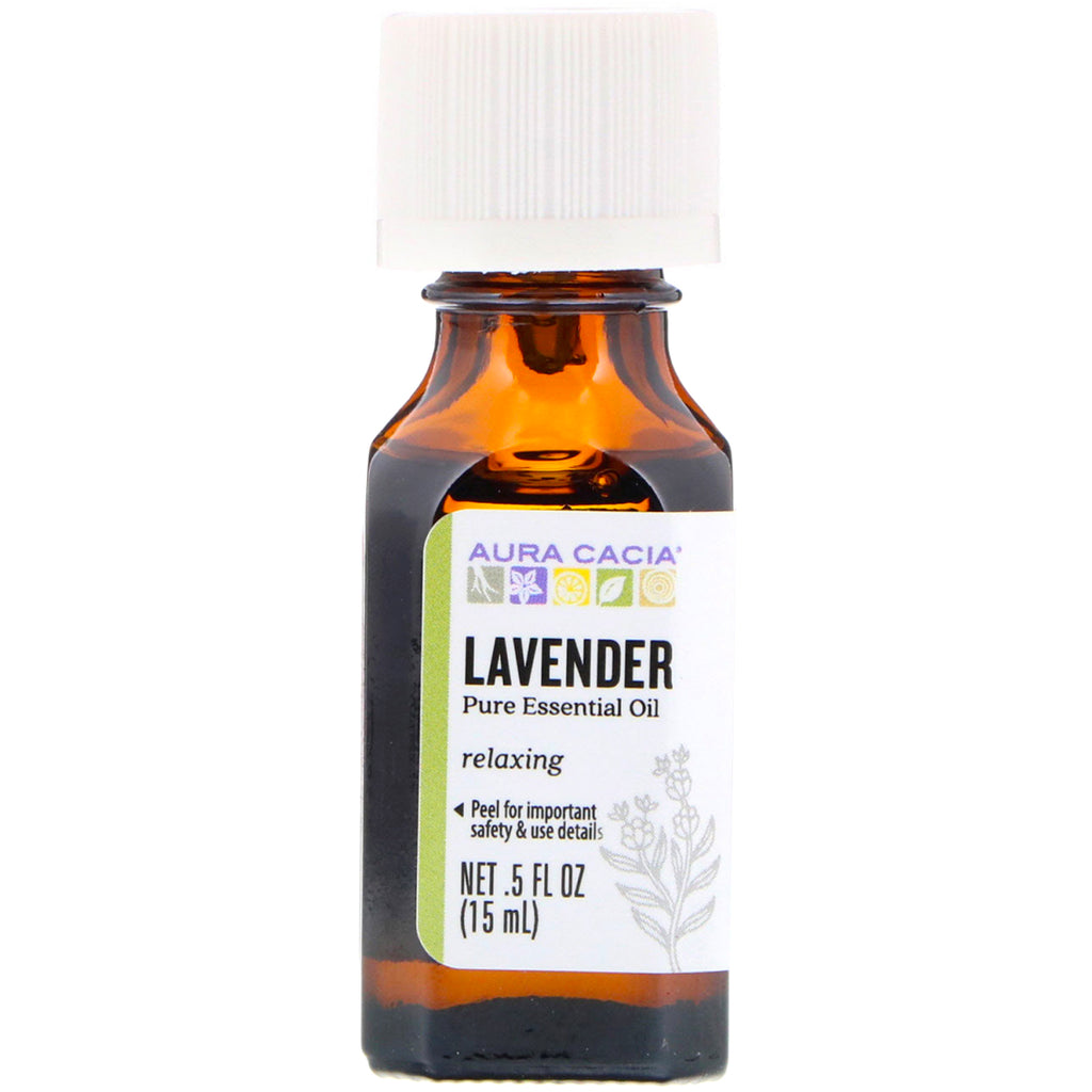 Aura Cacia, Pure Essential Oil, Lavender, .5 fl oz (15 ml)