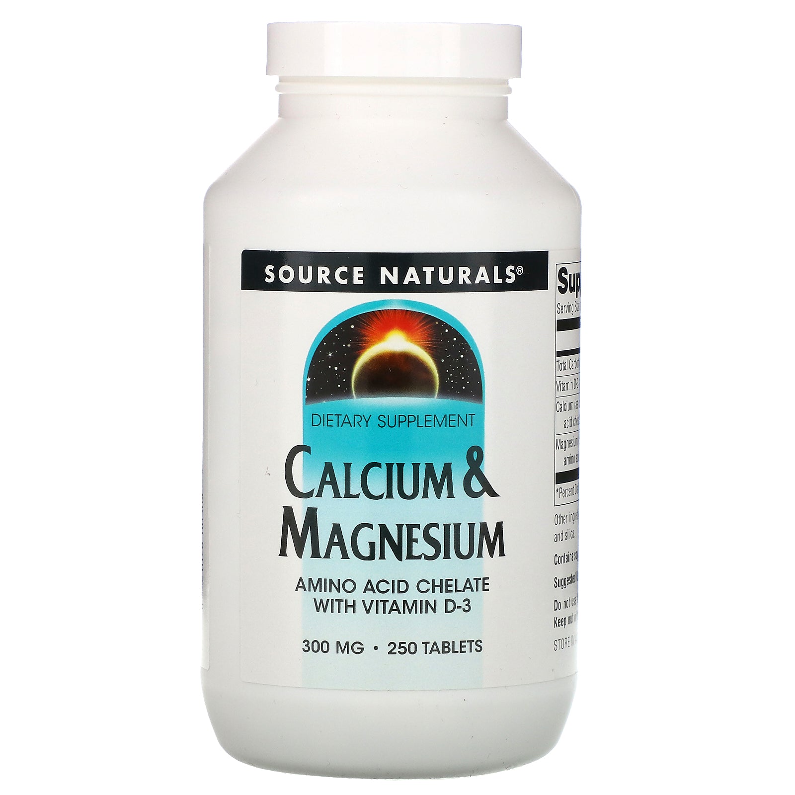 Source Naturals, Calcium & Magnesium, 300 mg, 250 Tablets