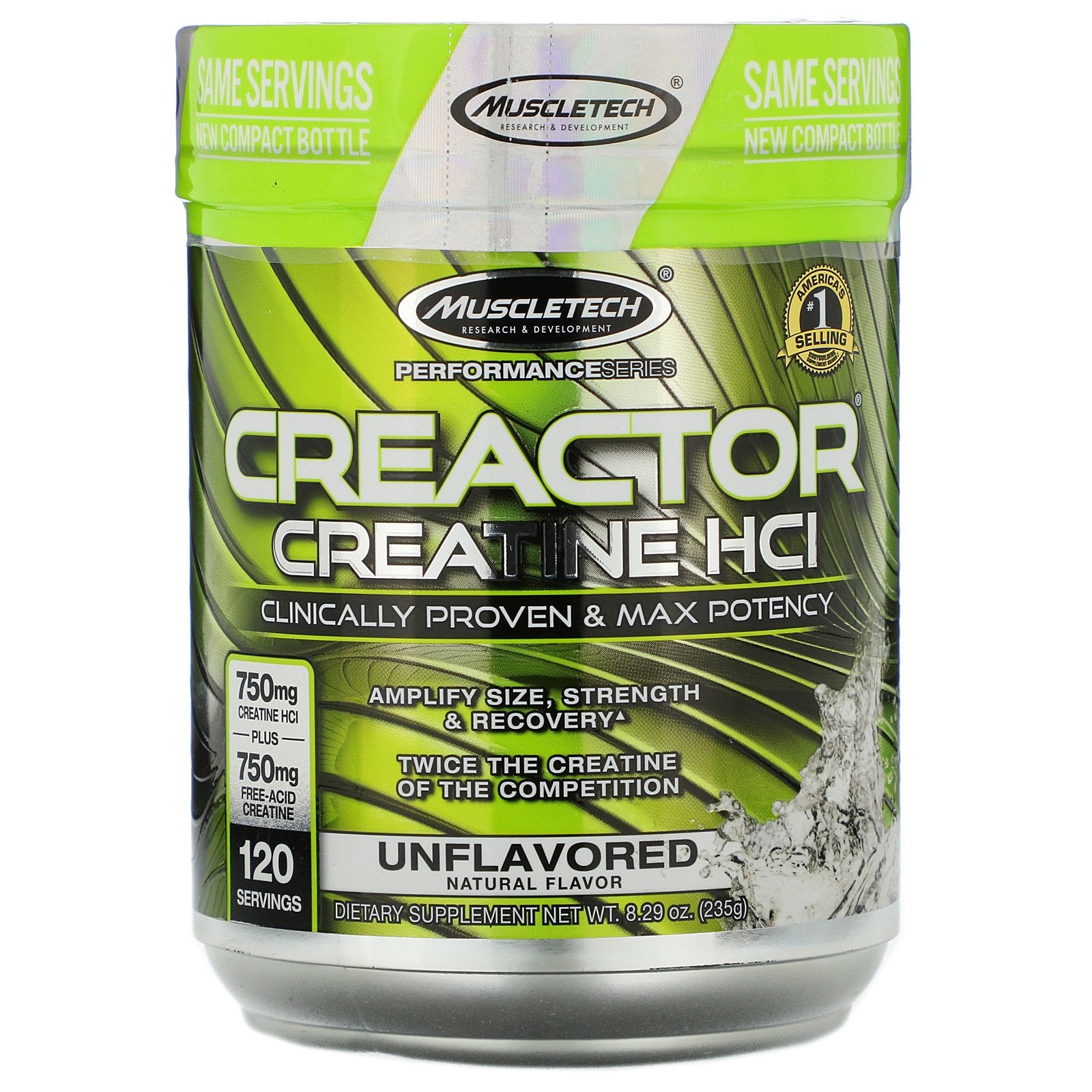 Muscletech, Performance Series, CREACTOR, Creatine HCI, Unflavored, 8.29 oz (235 g)