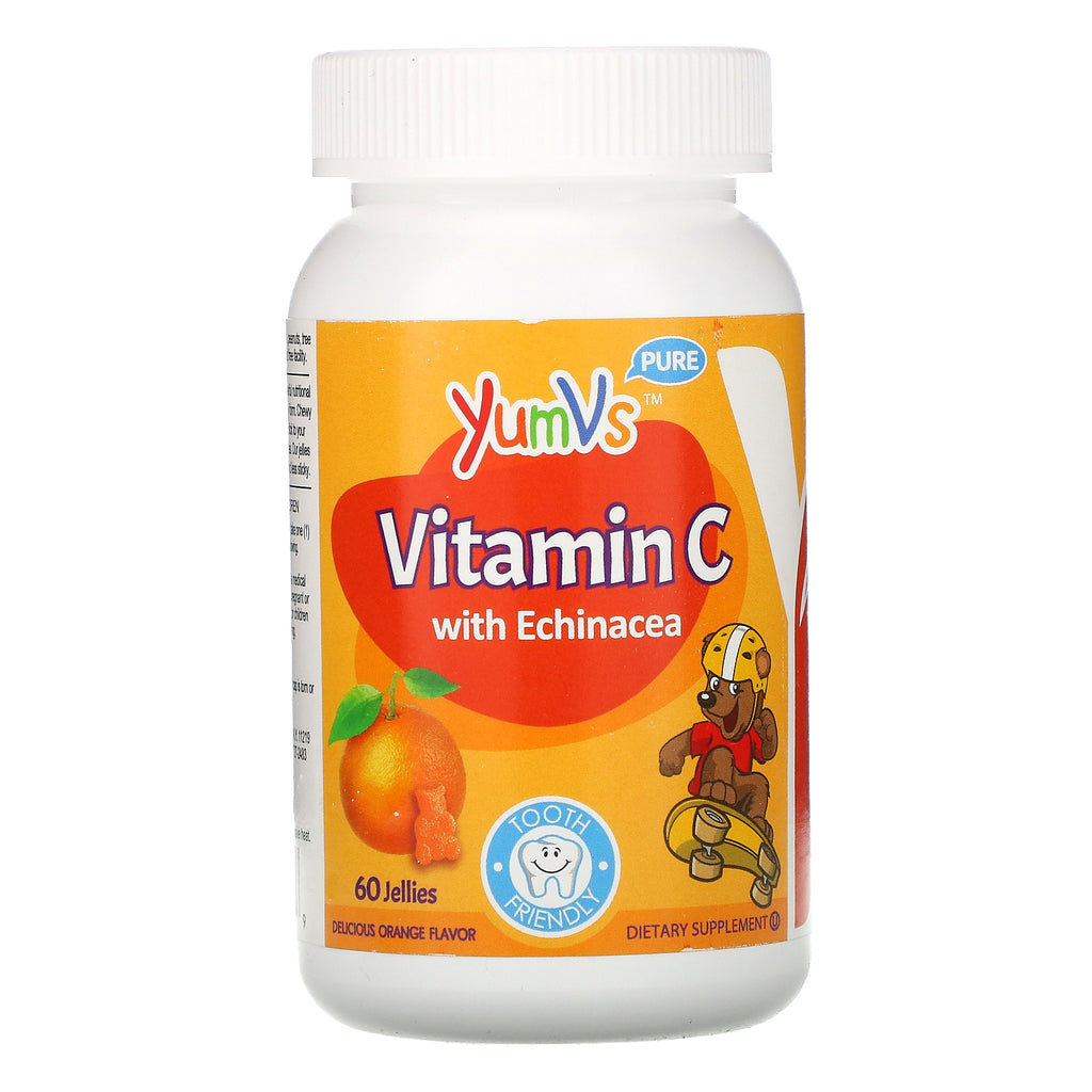 YumV's, Vitamin C with Echinacea, Orange Flavor, 60 Jellies