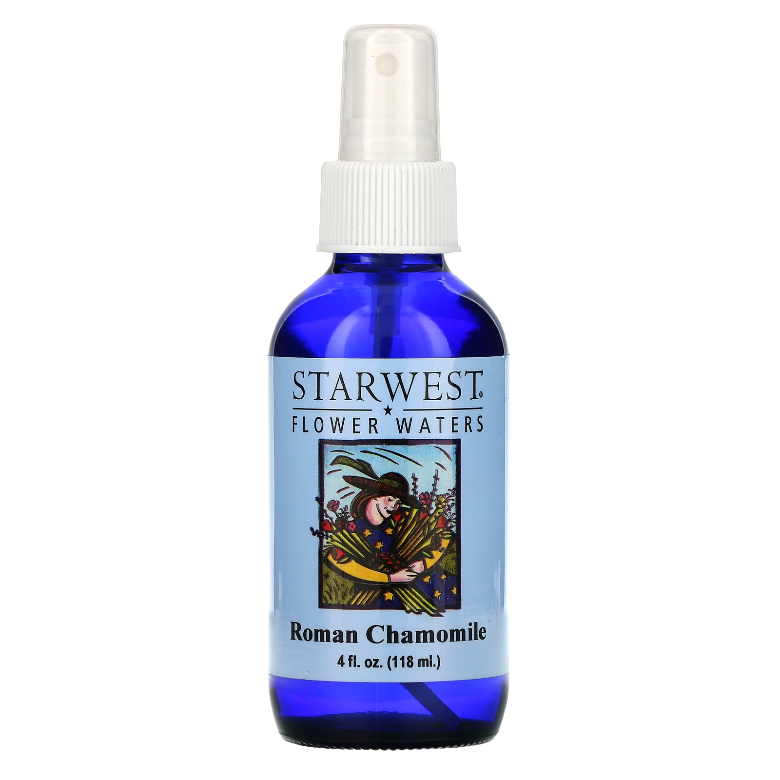 Starwest Botanicals, Flower Waters, Roman Chamomile, 4 fl oz (118 ml)