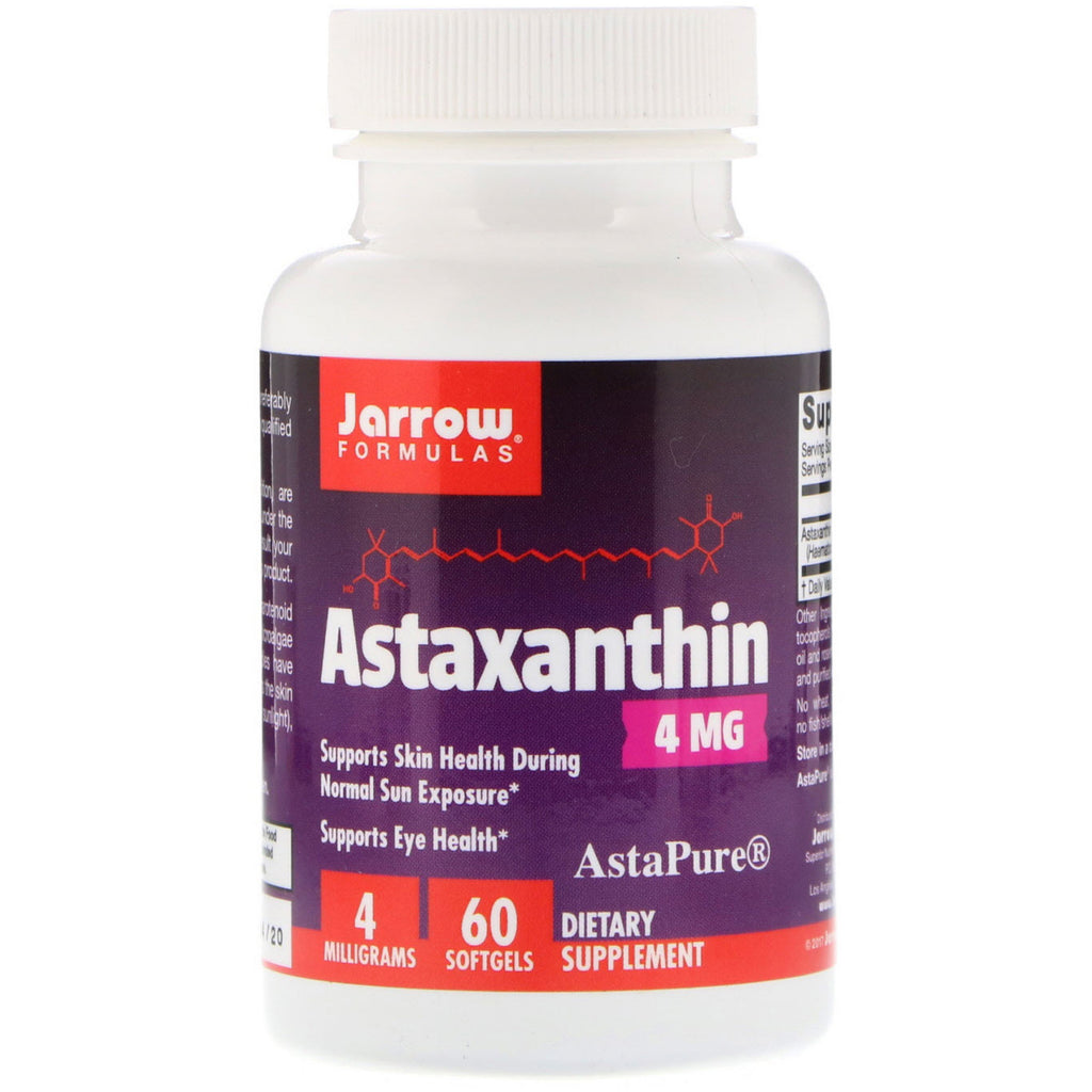 Jarrow Formulas, Astaxanthin, 4 mg, 60 Softgels