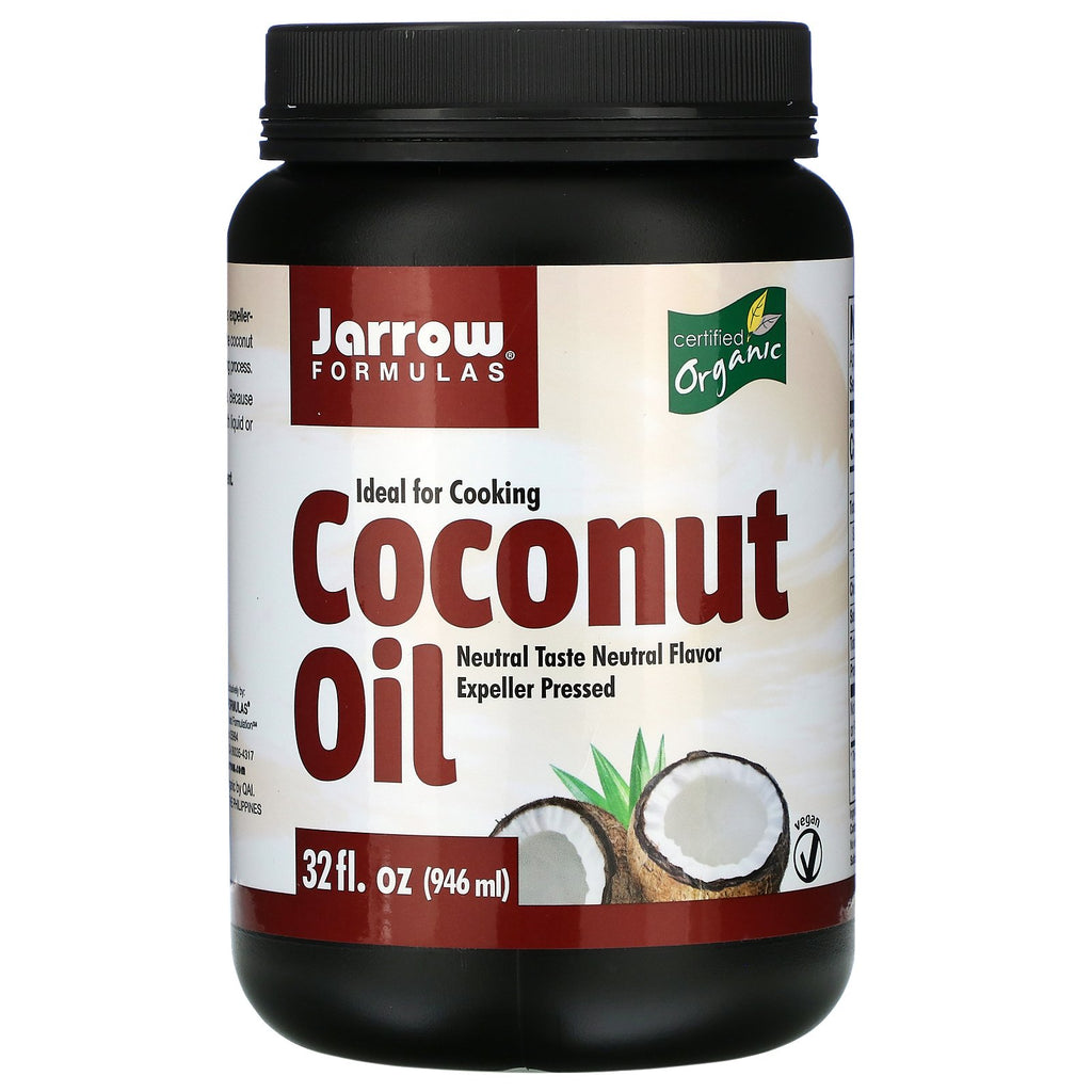 Jarrow Formulas, Organic Coconut Oil, Expeller Pressed, 32 fl oz (946 ml)