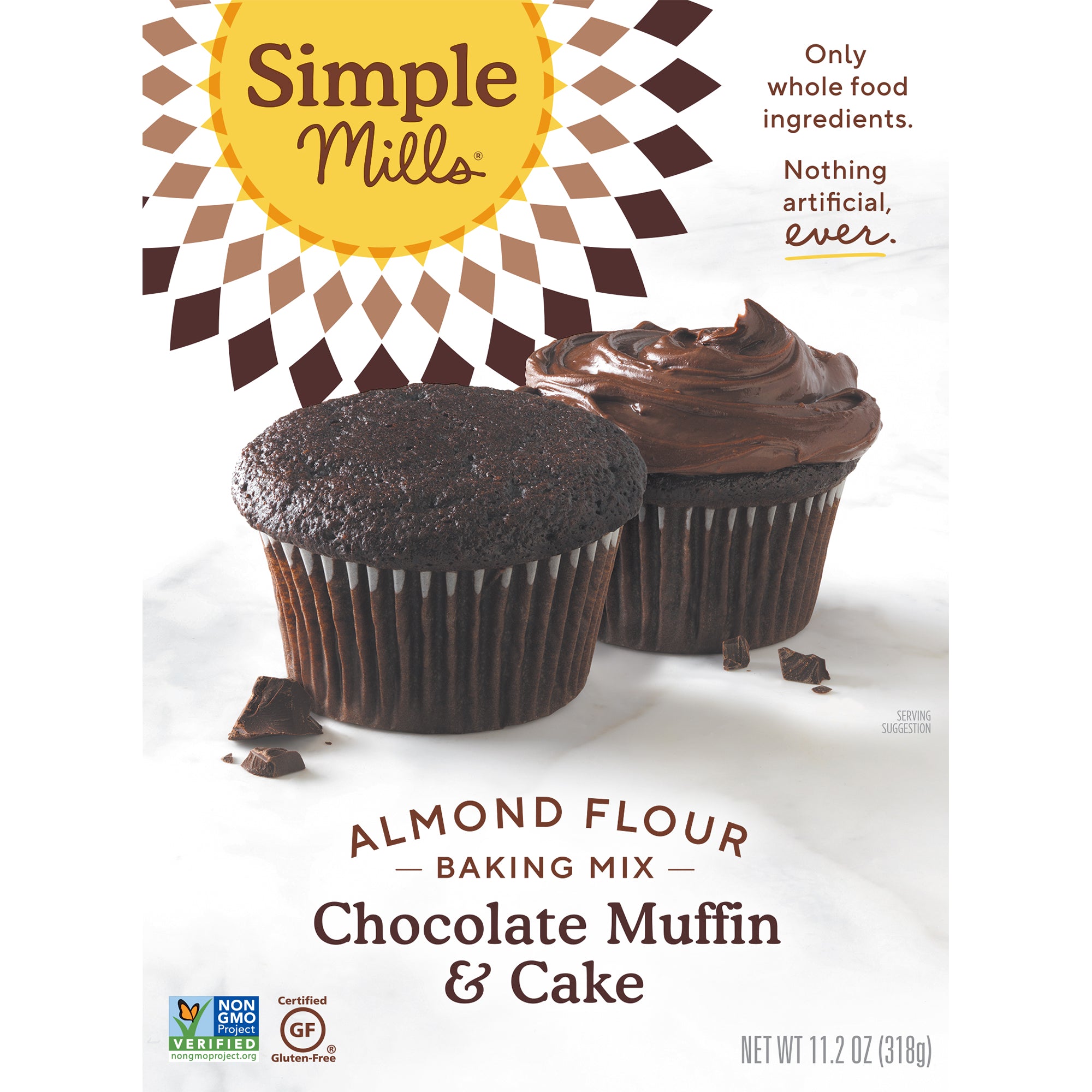 Simple Mills, Naturally Gluten-Free, Almond Flour Mix, Chocolate Muffin & Cake , 10.4 oz (295 g)