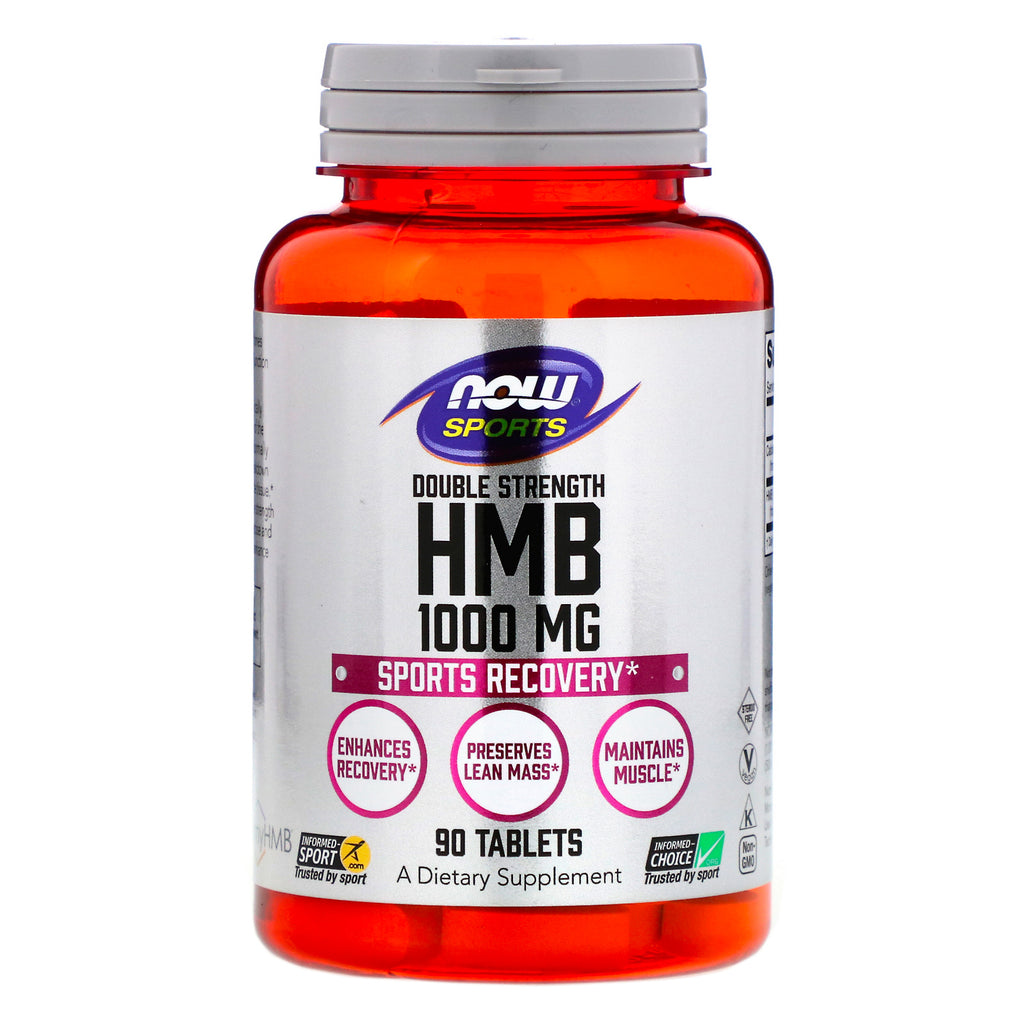 Now Foods, Sports, HMB, Double Strength, 1,000 mg, 90 Tablets