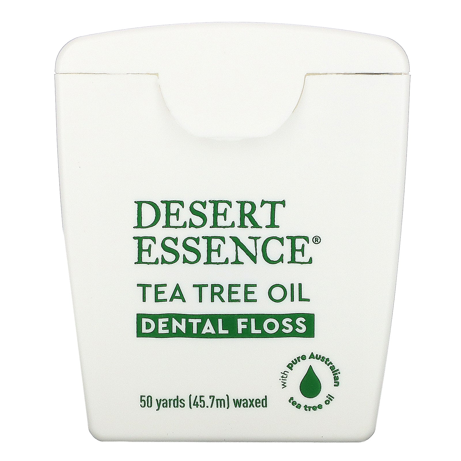 Desert Essence, Tea Tree Oil Dental Floss, Waxed, 50 Yds (45.7 m)