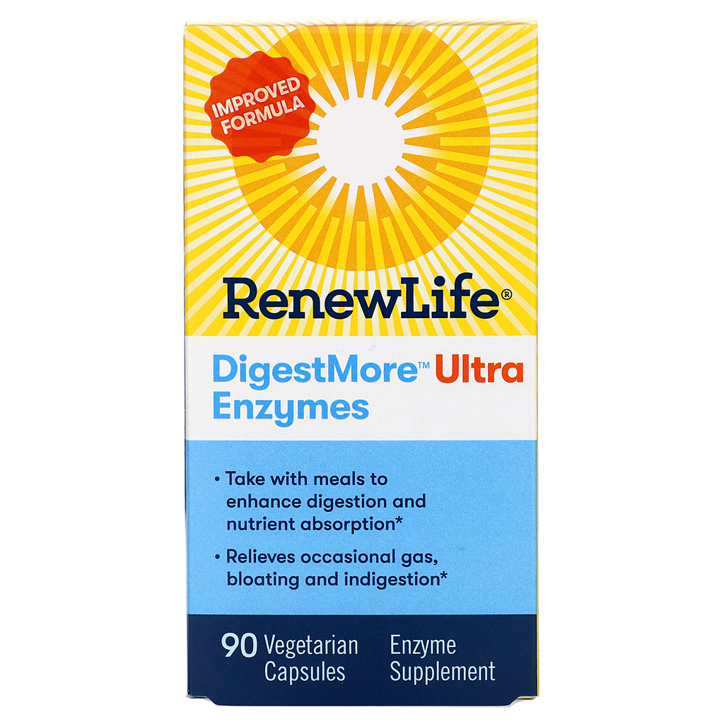 Renew Life, DigestMore Ultra Enzymes, 90 Vegetarian Capsules