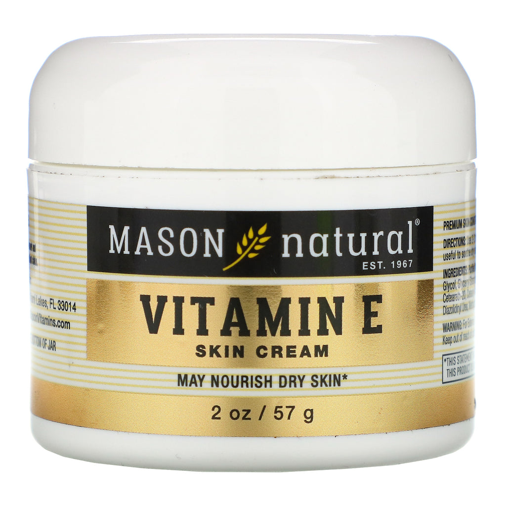 Mason Natural, Vitamin E Skin Cream, 2 oz (57 g)