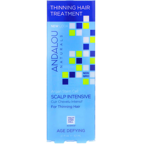 Andalou Naturals, Argan Stem Cells, Scalp Intensive, Thinning Hair Treatment, Age Defying, 2.1 fl oz (62 ml)