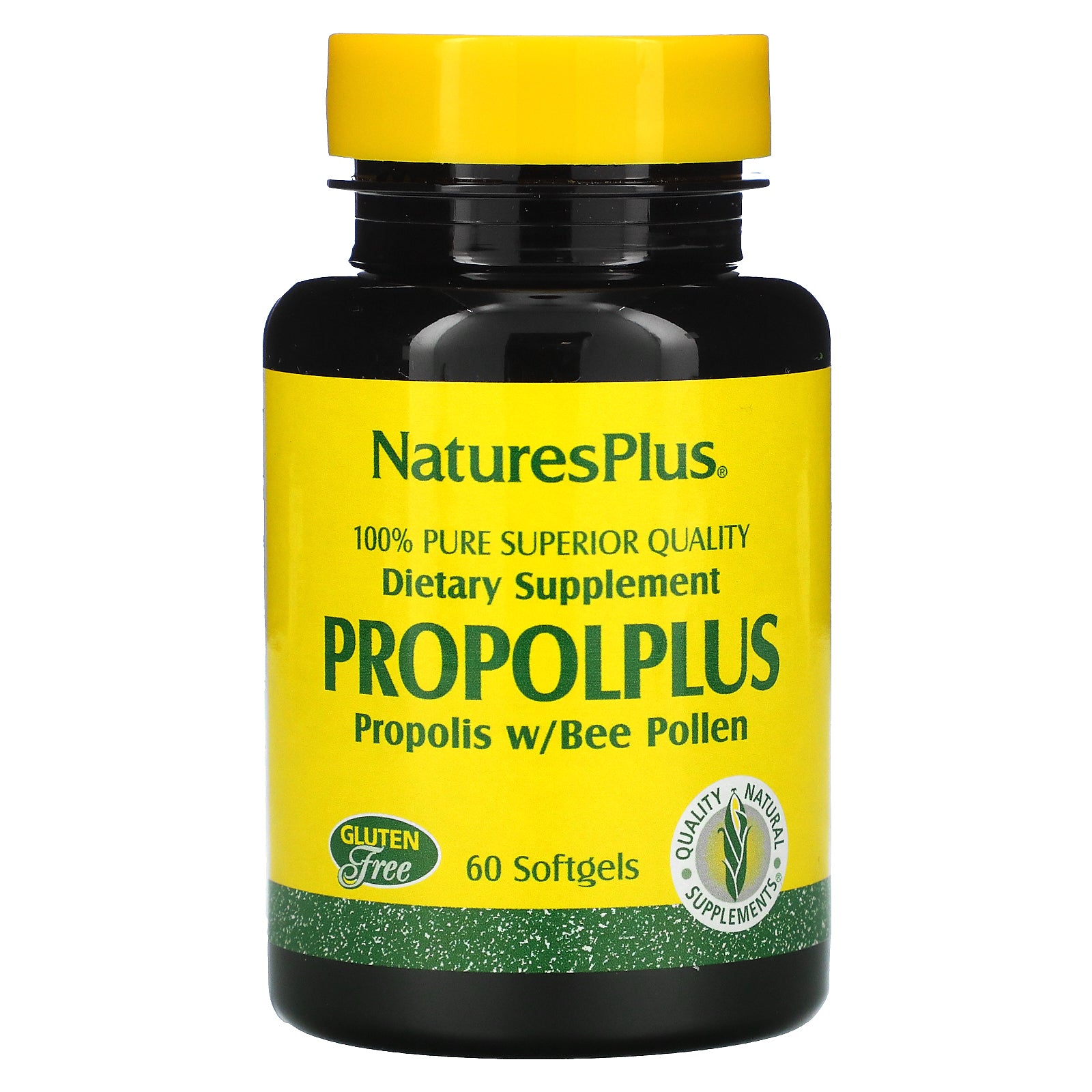 Nature's Plus, Propolplus, Propolis w/Bee Pollen, 60 Softgels