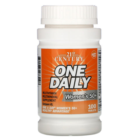 21st Century, One Daily, Women's 50+, Multivitamin Multimineral, 100 Tablets