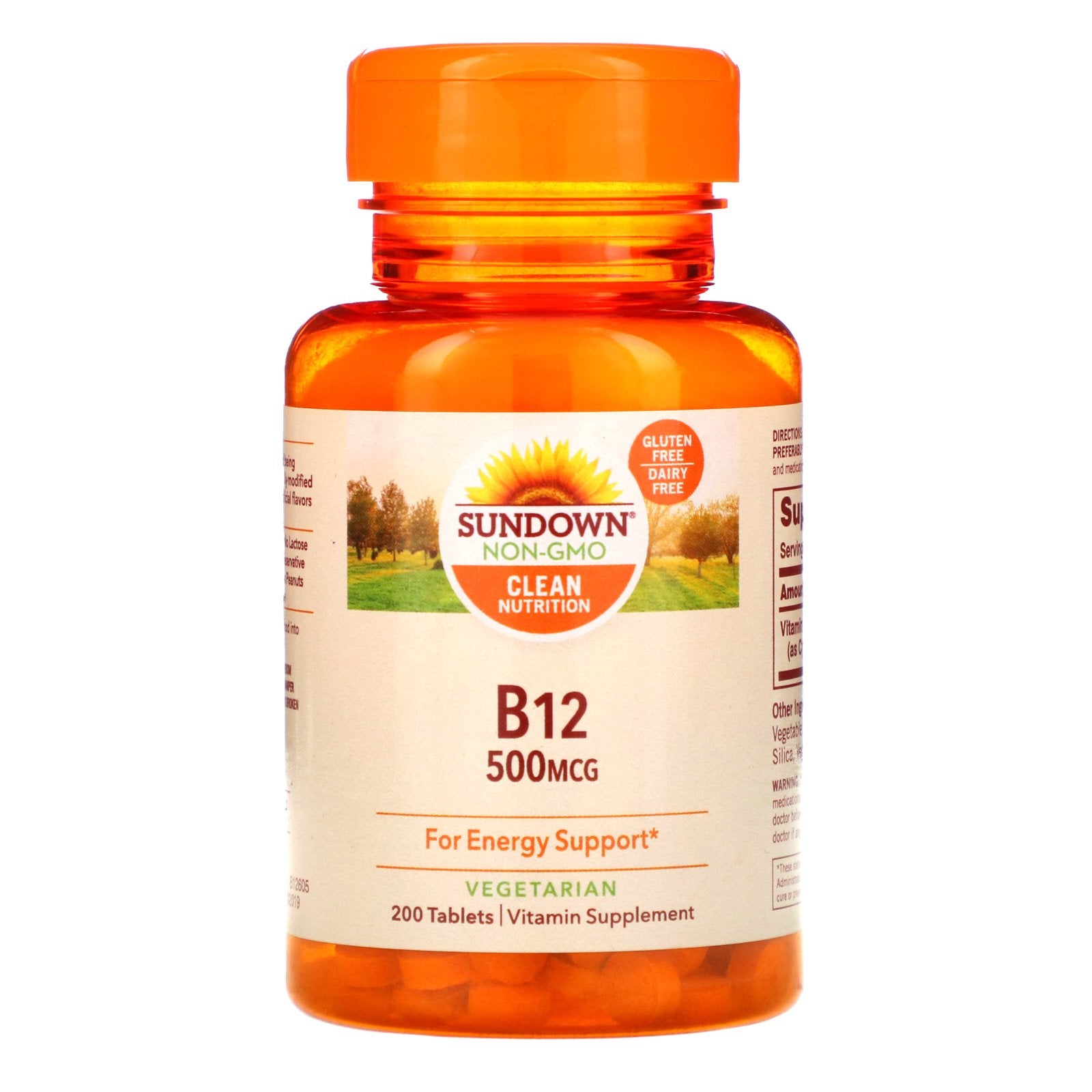 Sundown Naturals, B-12, 500 mcg, 200 Tablets