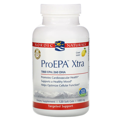 Nordic Naturals, ProEPA Xtra, Lemon, 1,000 mg, 120 Soft Gels