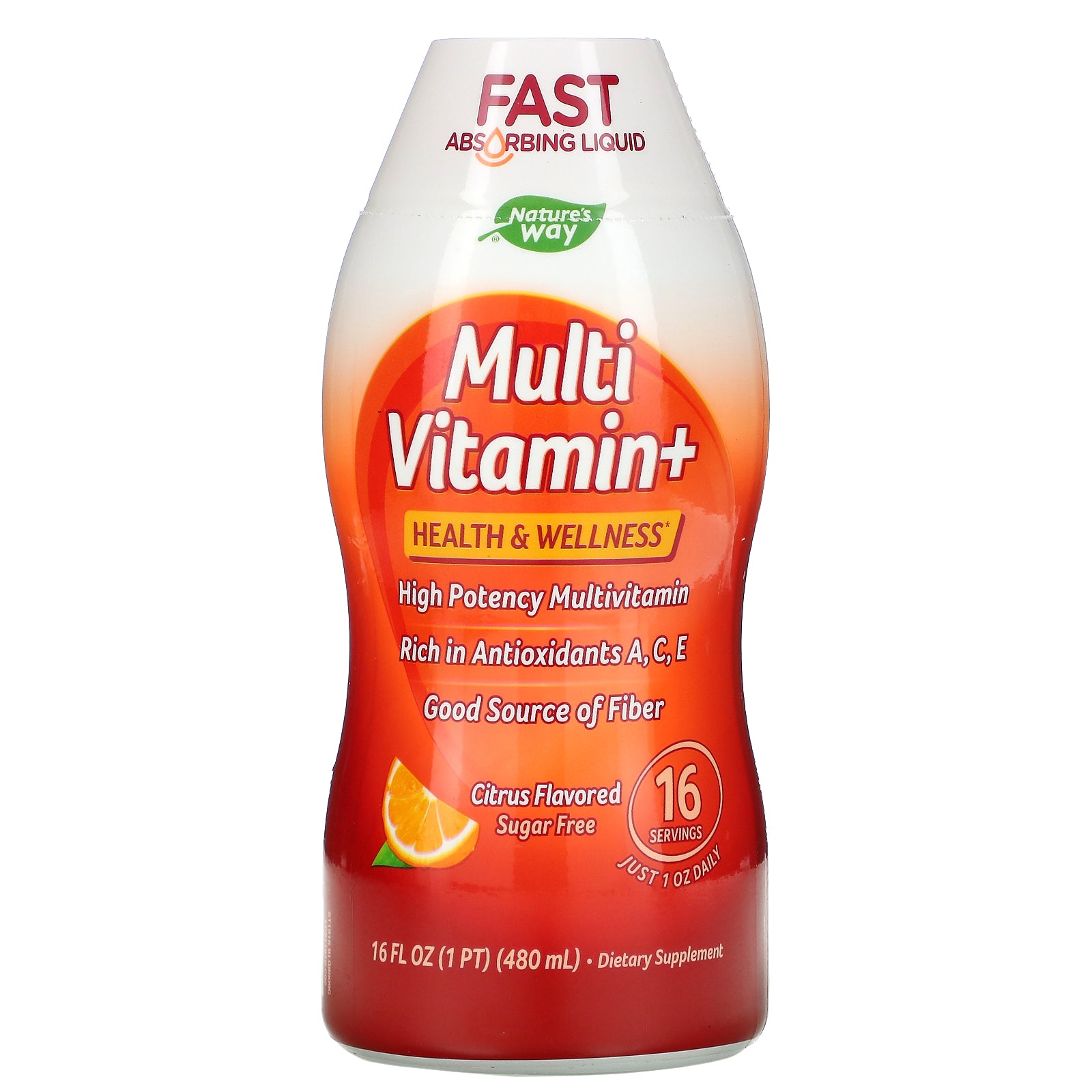 Nature's Way, Multi Vitamin+, Citrus , 16 fl oz (480 ml)