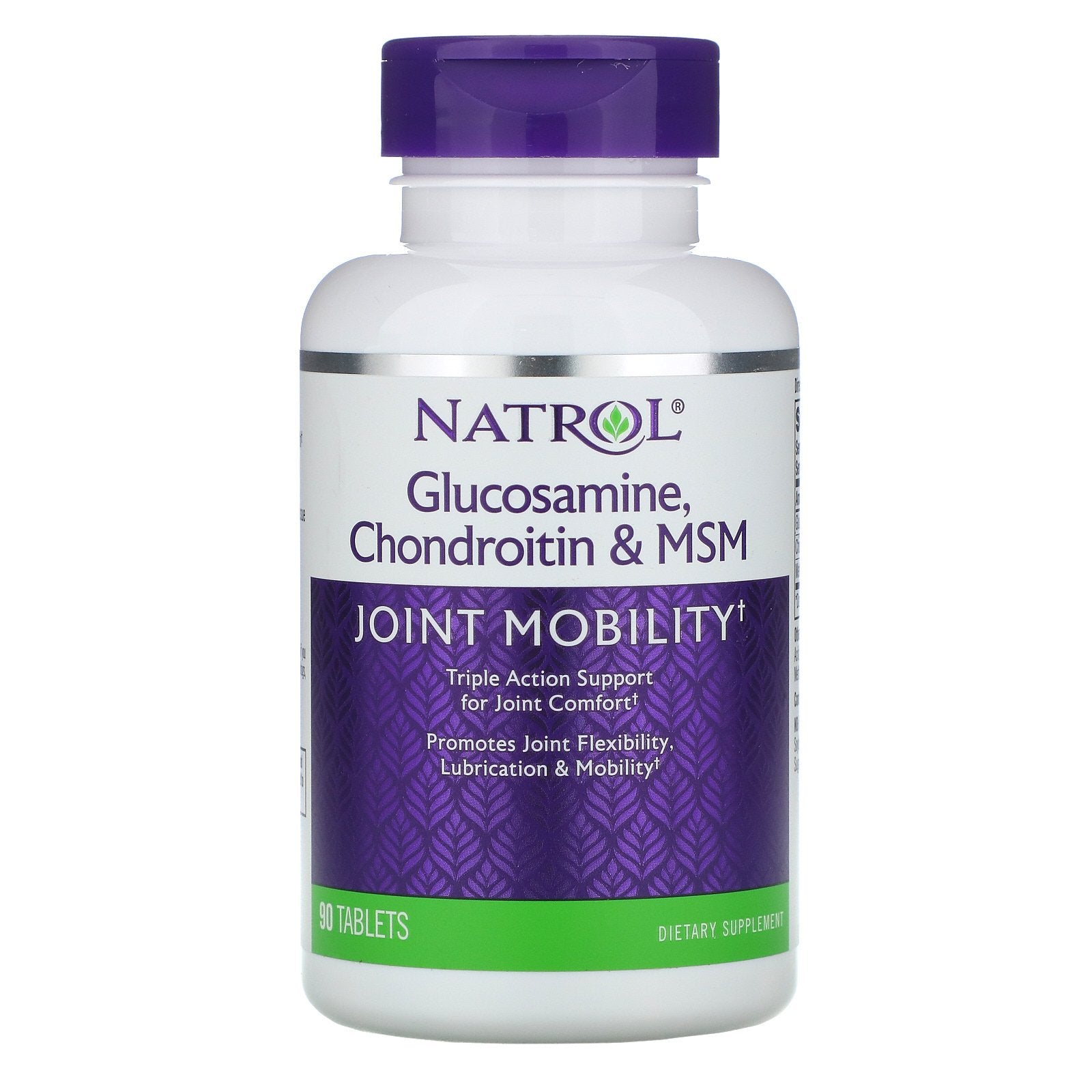 Natrol, Glucosamine, Chondroitin & MSM, 90 Tablets