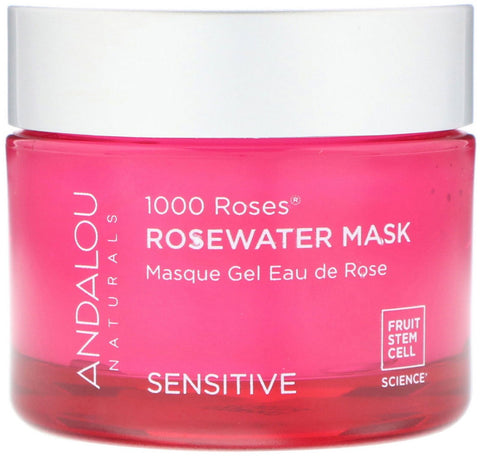 Andalou Naturals, 1000 Roses, Rosewater Beauty Mask, Sensitive, 1.7 oz (50 g)