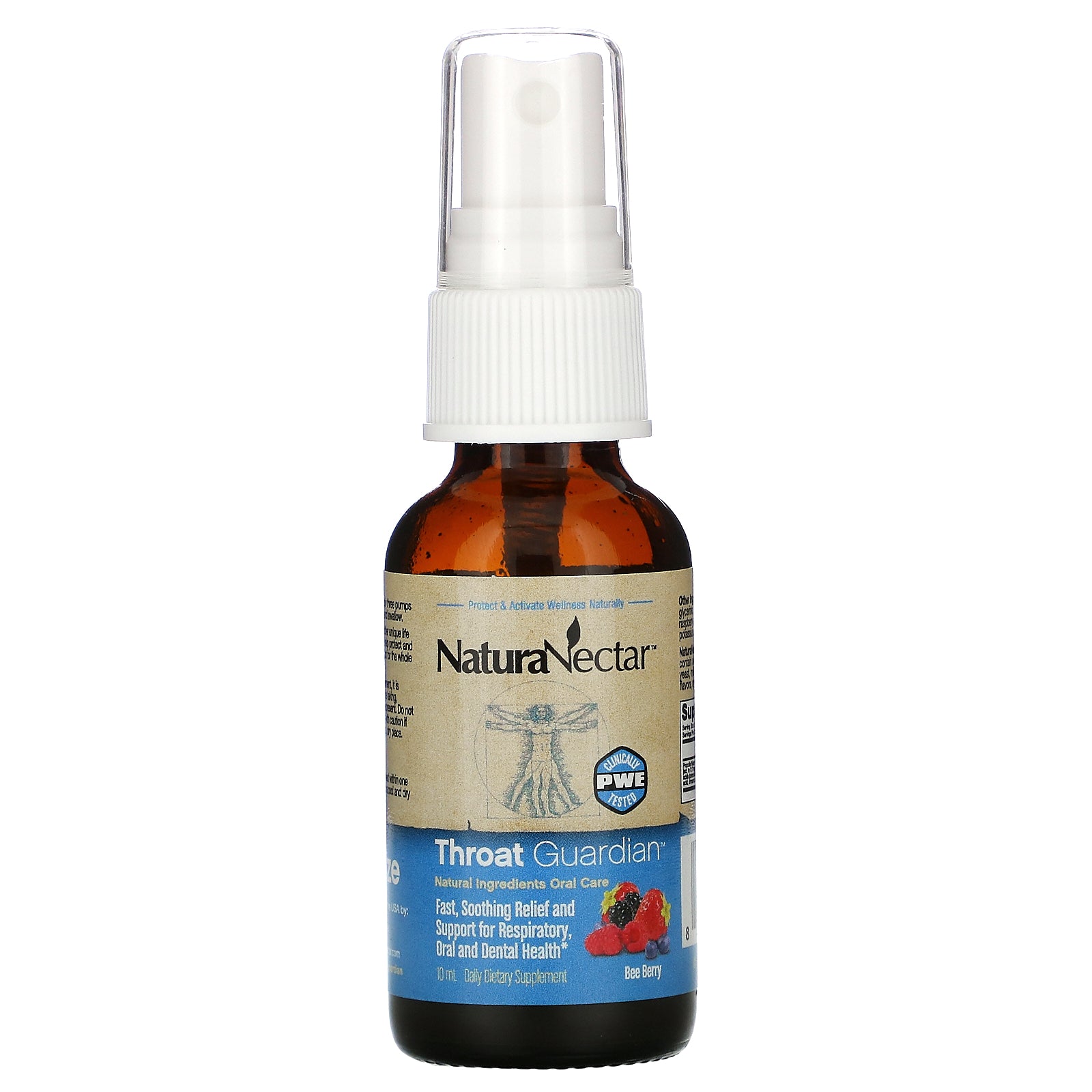 NaturaNectar, Throat Guardian Spray, Bee Berry, 10 ml