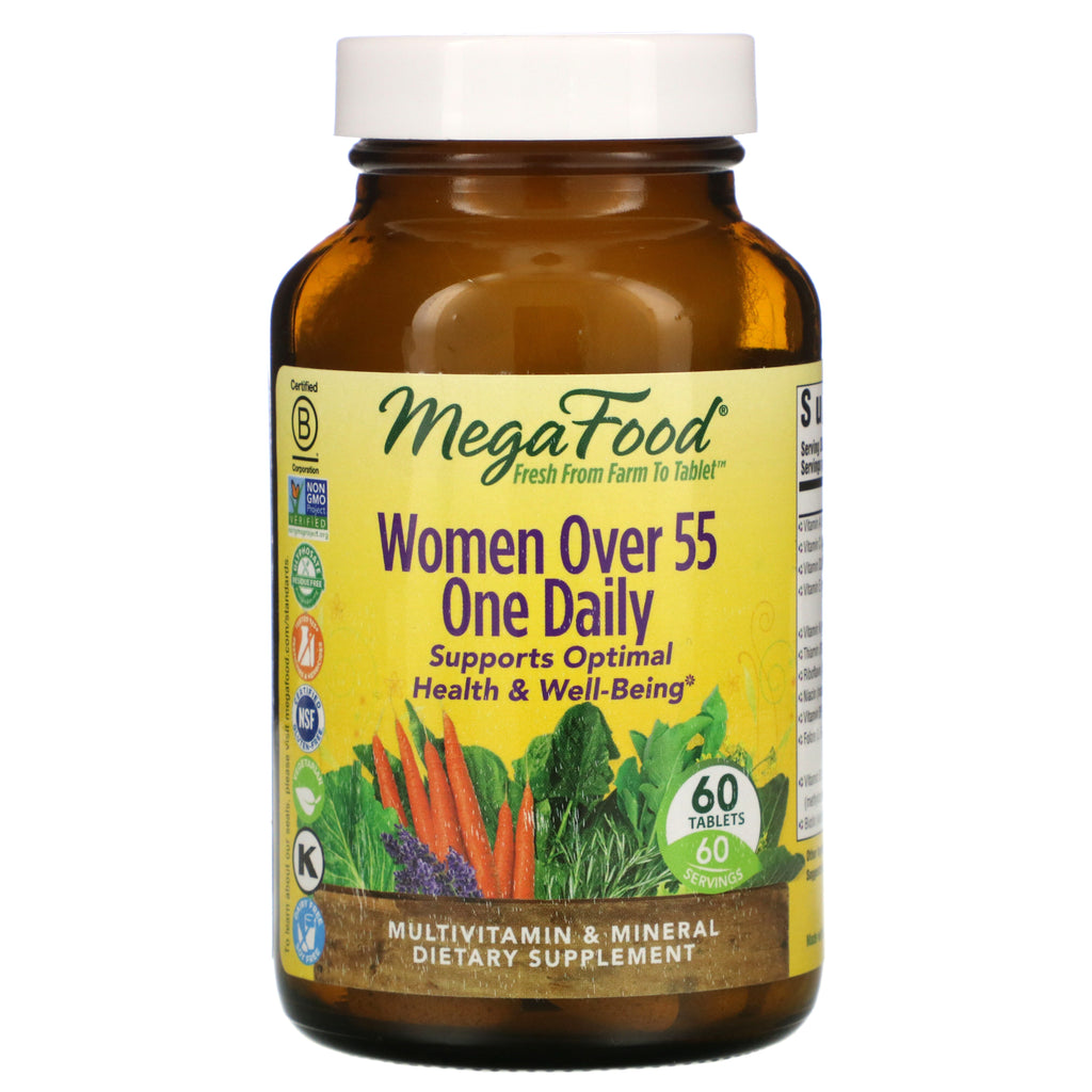 MegaFood, Women Over 55 One Daily, 60 Tablets