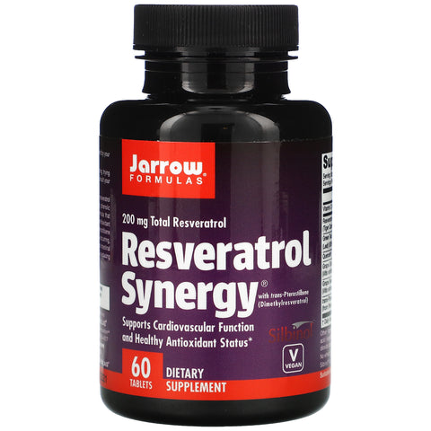 Jarrow Formulas, Resveratrol Synergy, 200 mg Total Resveratrol, 60 Tablets