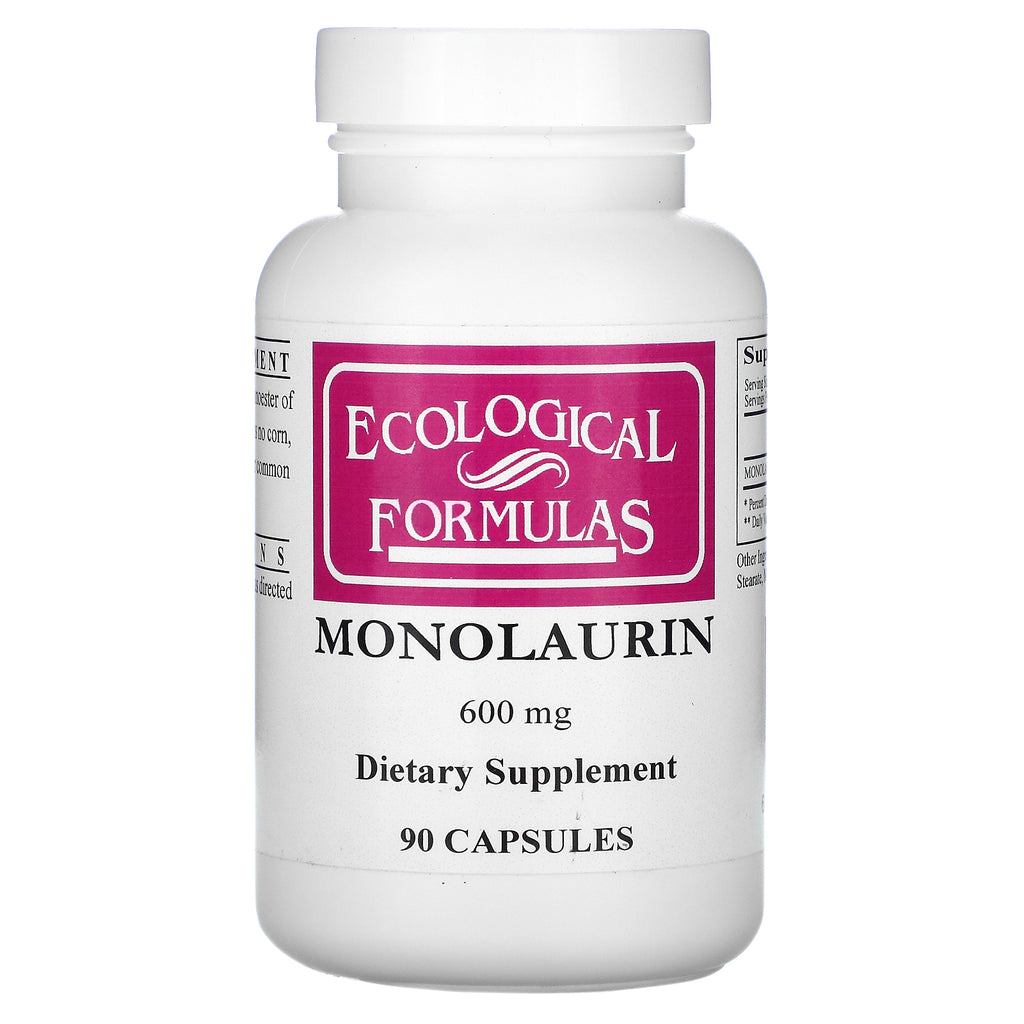 Ecological Formulas, Monolaurin, 600 mg, 90 Capsules