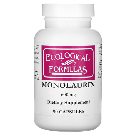 Ecological Formulas, Monolaurin, 600 mg, 90 Capsules