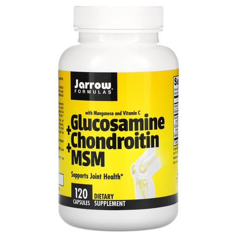 Jarrow Formulas, Glucosamine + Chondroitin + MSM with Manganese and Vitamin C, 120 Capsules