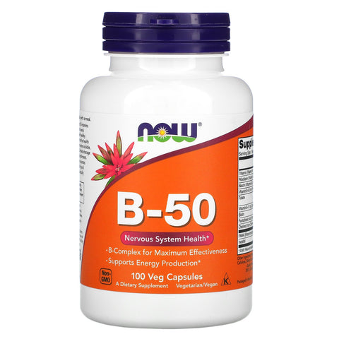 Now Foods, B-50, 100 Veg Capsules