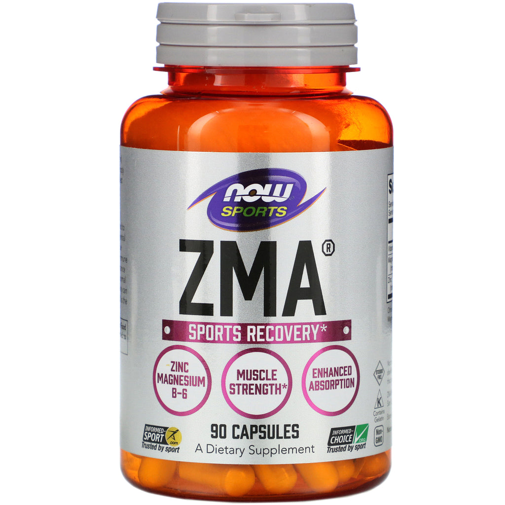 Now Foods, Sports, ZMA, Sports Recovery, 90 Capsules