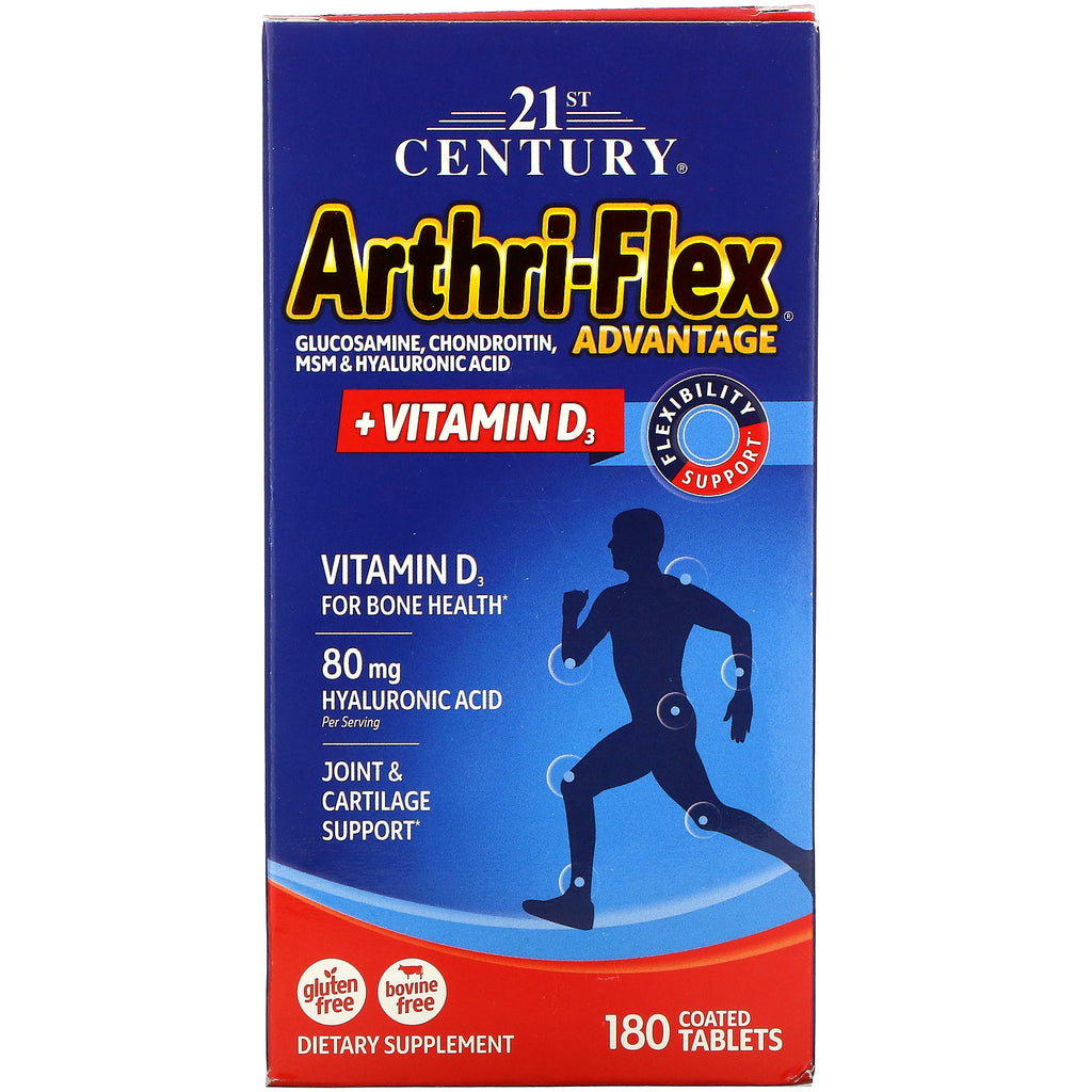 21st Century, Arthri-Flex Advantage + Vitamin D3, 180 Coated Tablets