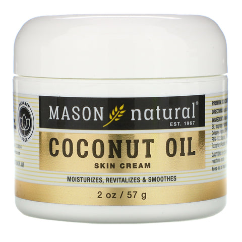 Mason Natural, Coconut Oil Skin Cream, 2 oz (57 g)