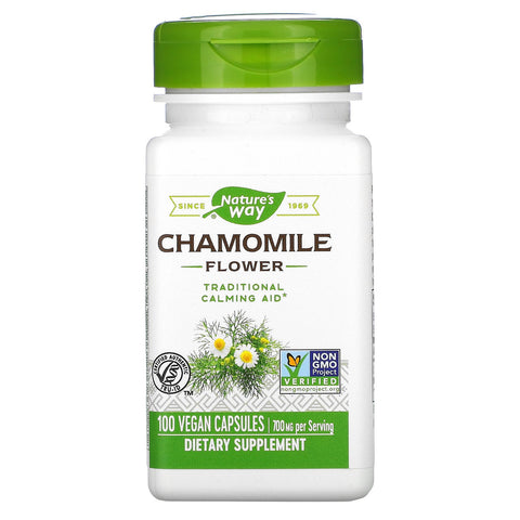 Nature's Way, Chamomile Flower, 700 mg, 100 Vegan Capsules