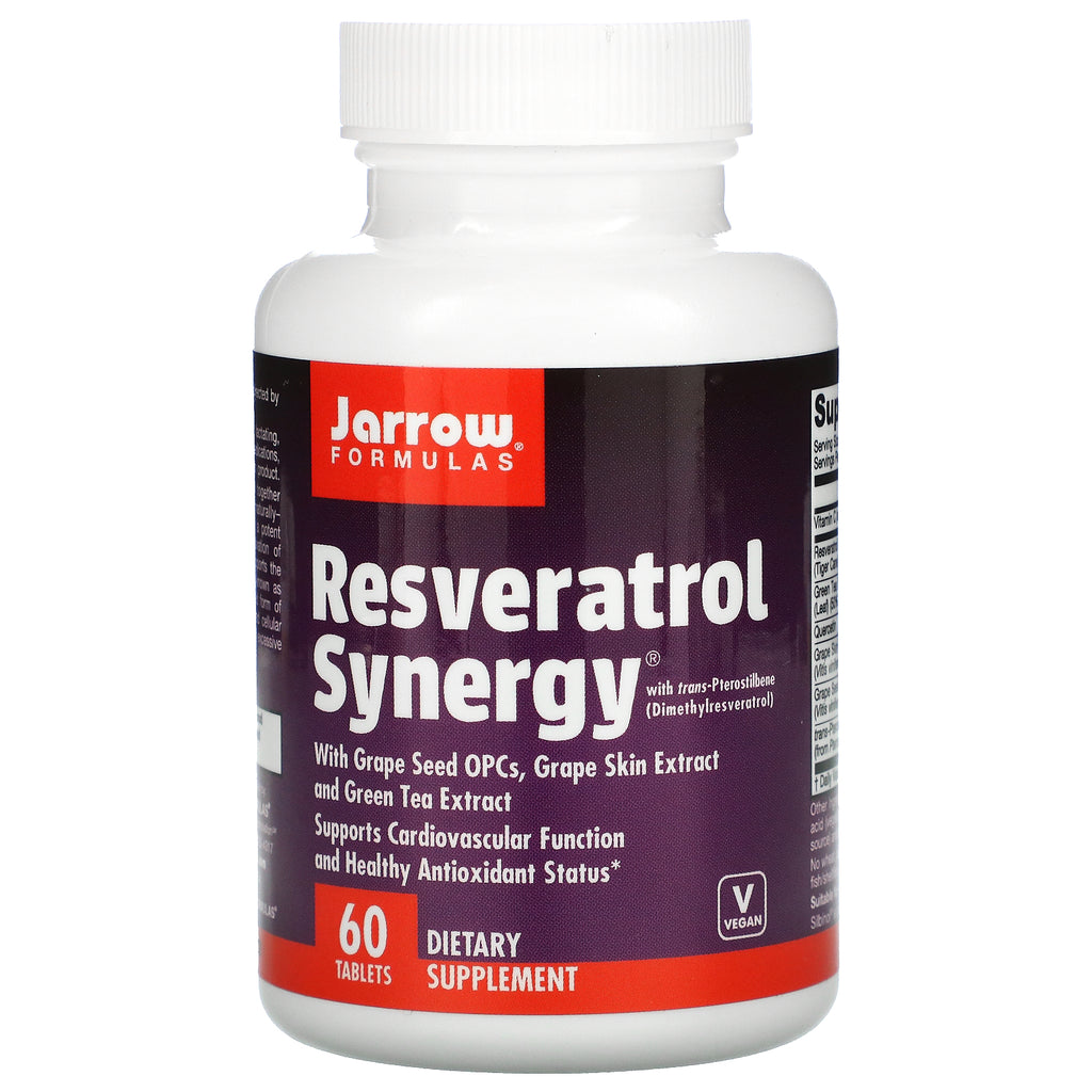 Jarrow Formulas, Resveratrol Synergy, 60 Tablets