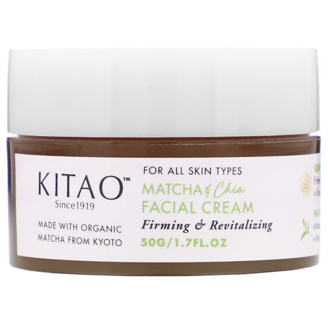 Kitao, Matcha & Chia, Facial Cream, 1.7 fl oz (50 g)