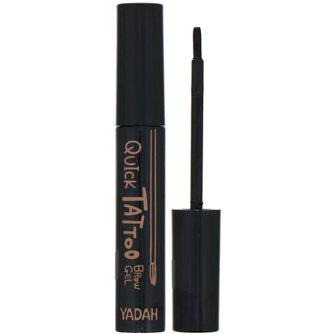 Yadah, Quick Tattoo Brow Gel, 01 Natural Brown, 0.27 fl oz (8 ml)