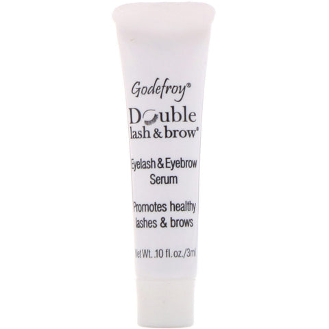 Godefroy, Double Lash & Brow, Eyelash and Eyebrow Serum, 0.1 fl oz (3 ml)