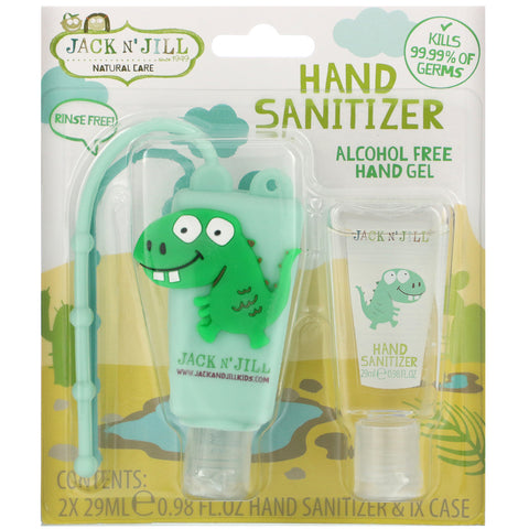 Jack n' Jill, Hand Sanitizer, Dino, 2 Pack, 0.98 fl oz (29 ml) Each and 1 Case